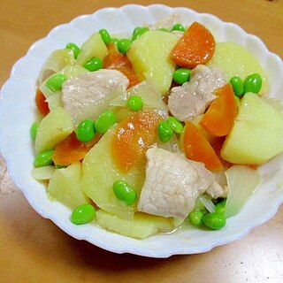 枝豆入り肉じゃが